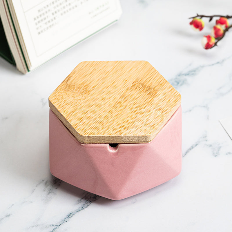 Cenicero de cerámica con tapa, diseño creativo y moderno | Proyect369