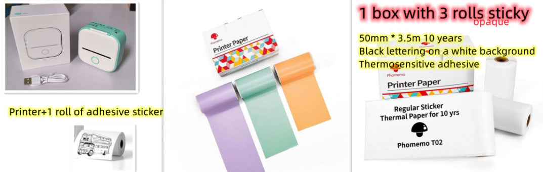 Mini impresora térmica portátil de etiquetas, impresora de | Proyecto369