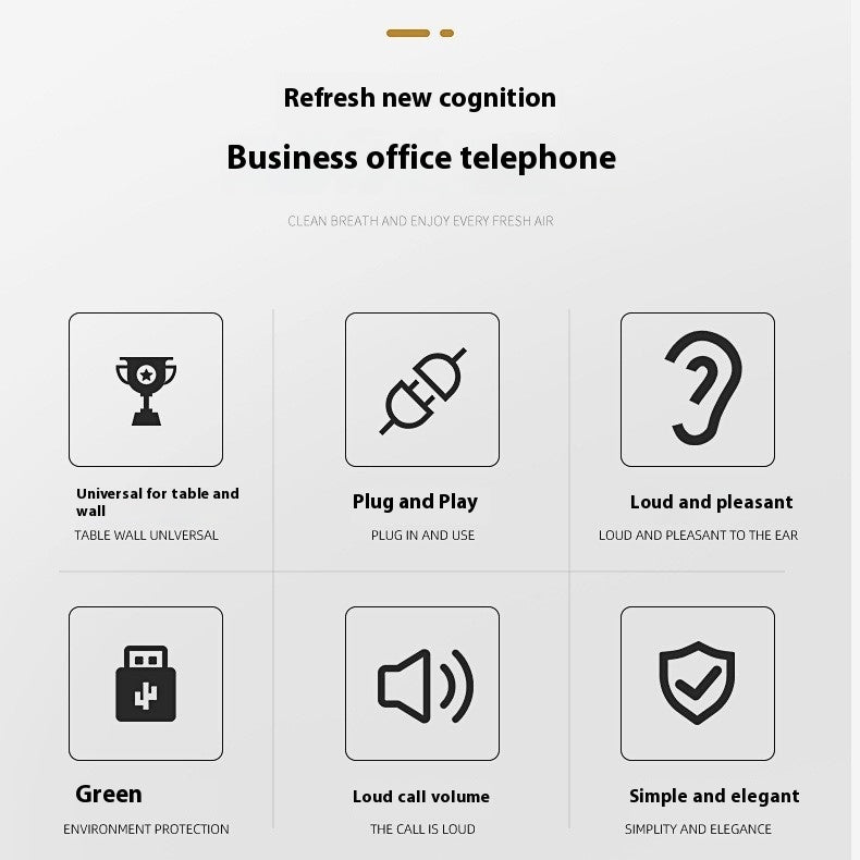 Teléfono DECT digital inalámbrico para oficina y hogar | Proyect369