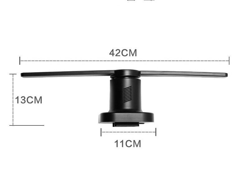 Proyector holográfico 3D Reproductor de hologramas Display ventilador | Proyecto369