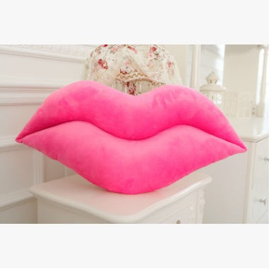 Creative sexy plush big lips pillow - Pink 50cm