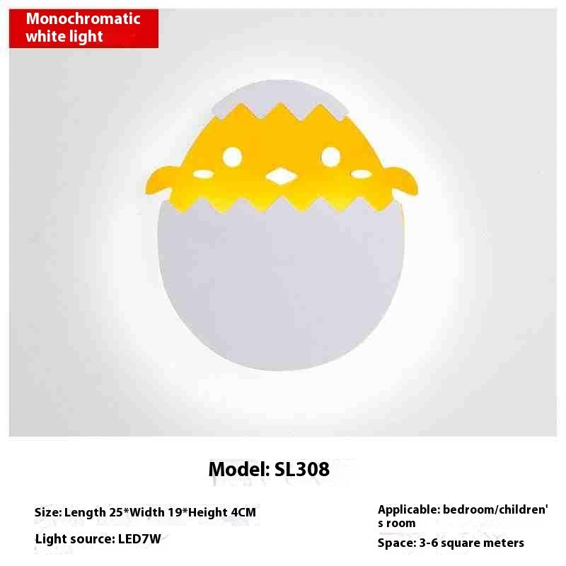 Lámpara de pared infantil con diseño de dinosaurio | Proyect369