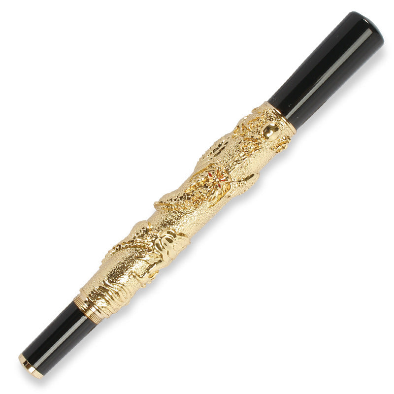 Oriental dragon fountain pen - Red Bronze Fine art pen