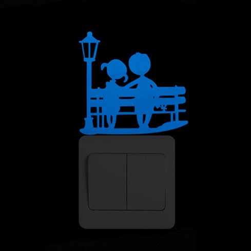 Pegatina luminosa azul para interruptor | Proyect369