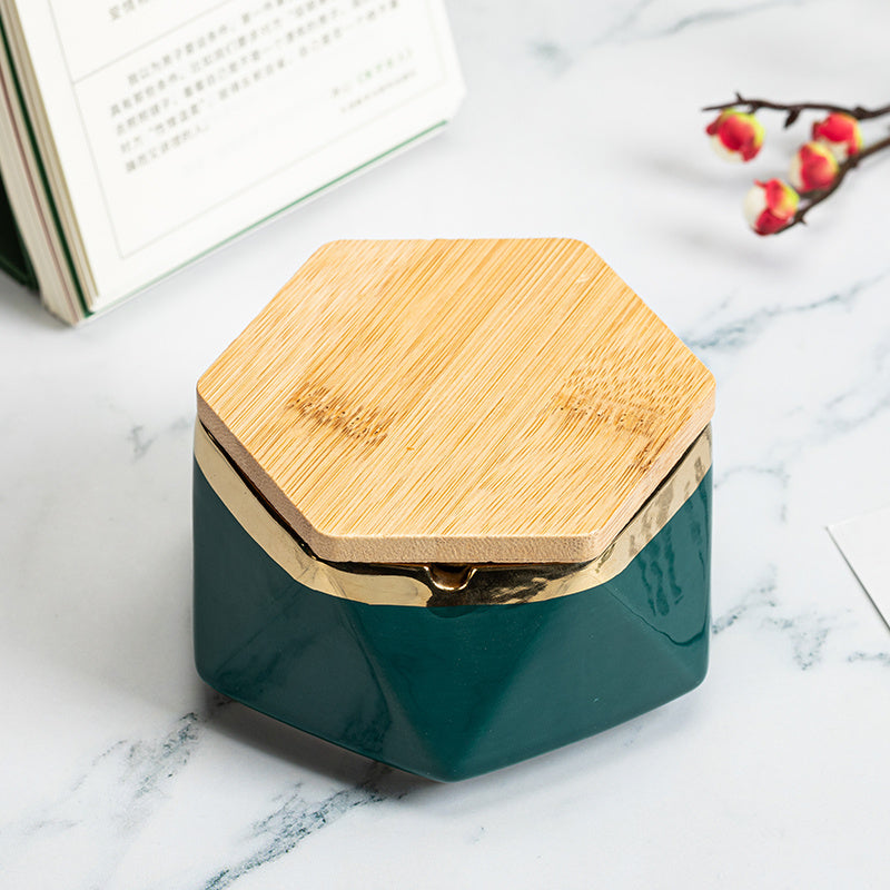 Cenicero de cerámica con tapa, diseño creativo y moderno | Proyect369