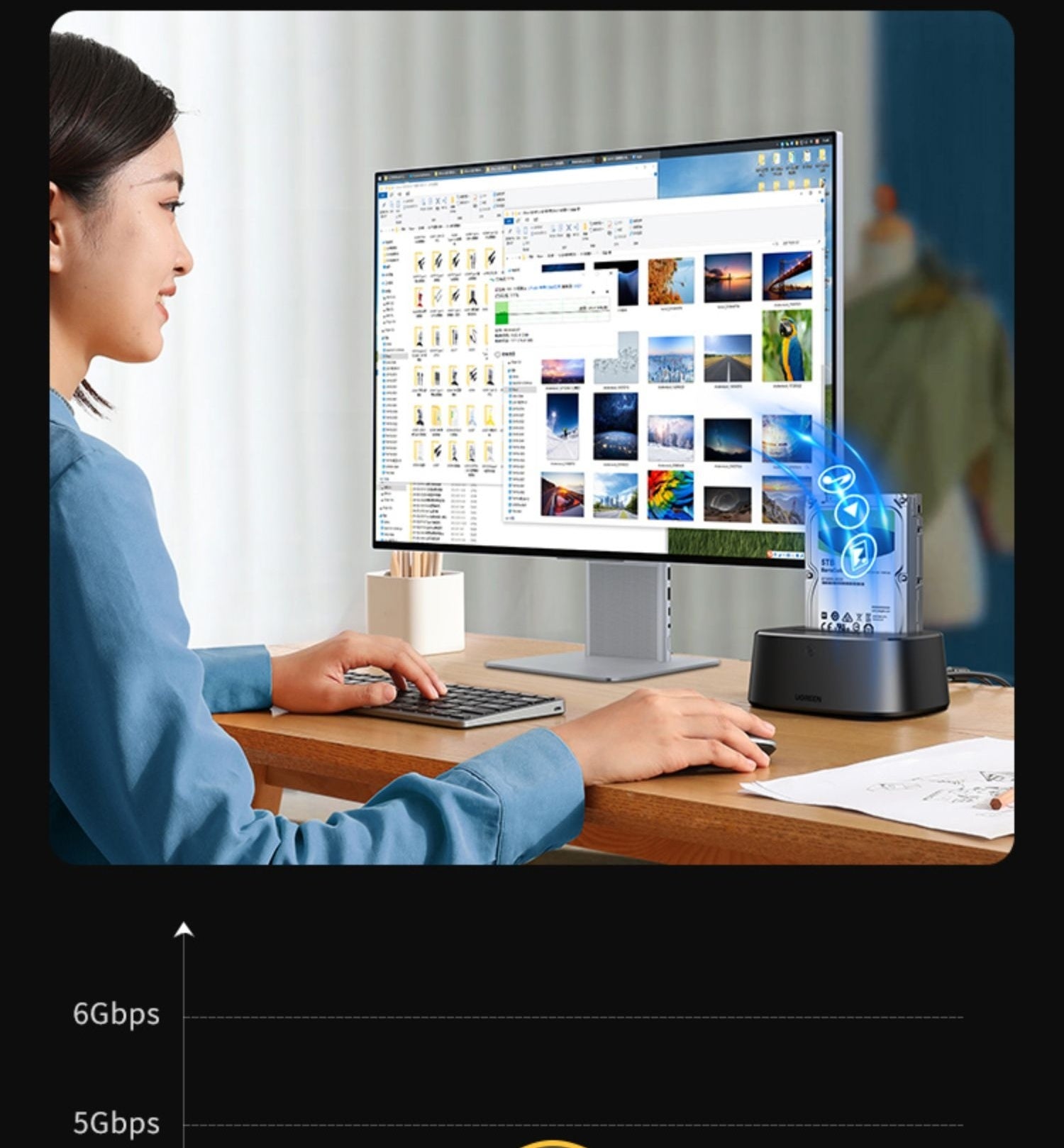 '- Black Dual disk USB