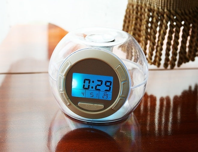 Colorful natural sound alarm clock - White