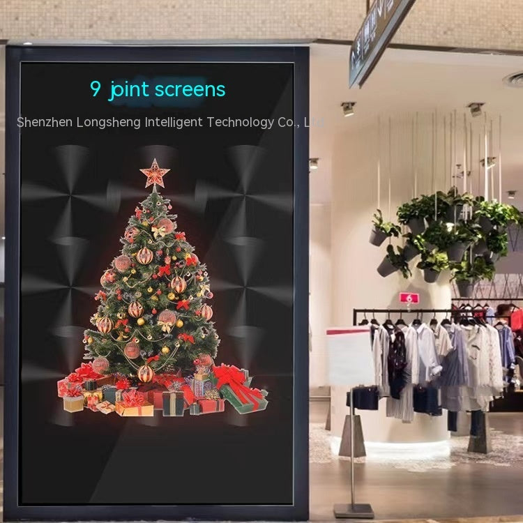 Máquina publicitaria holográfica 3D de 60 cm con pantalla modular — Display profesional de alto impacto visual - US