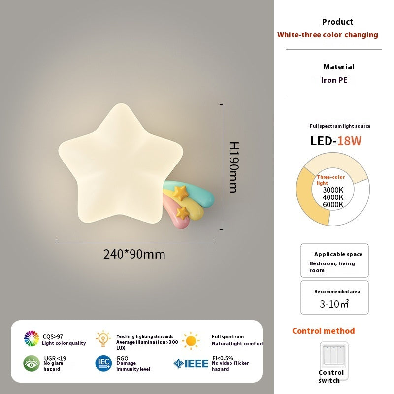 Lámpara de noche con diseño de estrella para habitación infantil | Proyect369