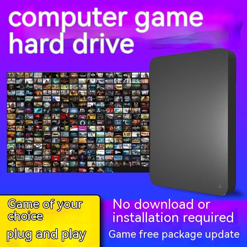 Celular hard drive para popular single player games on computers - Black 160G