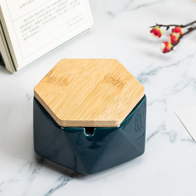 Cenicero de cerámica con tapa, diseño creativo y moderno | Proyect369
