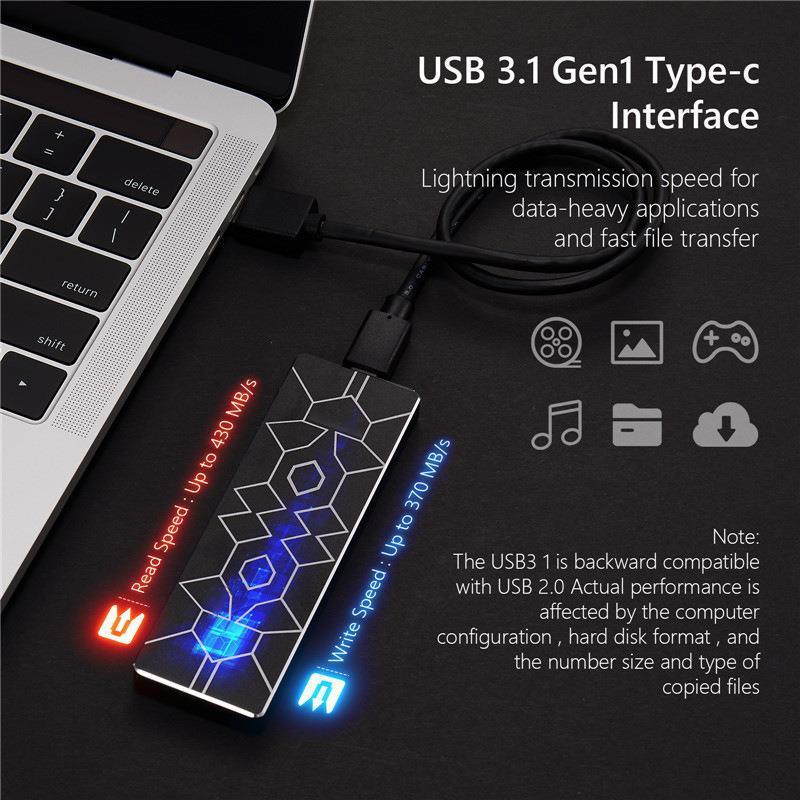 Celular ssd ultra-thin model - Black 500GB