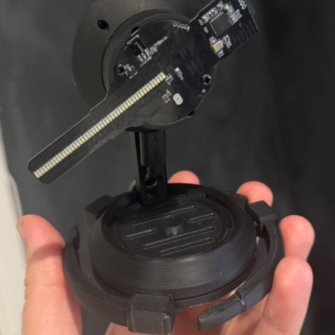 3D holográfico ventilador desk stand set - Silver set