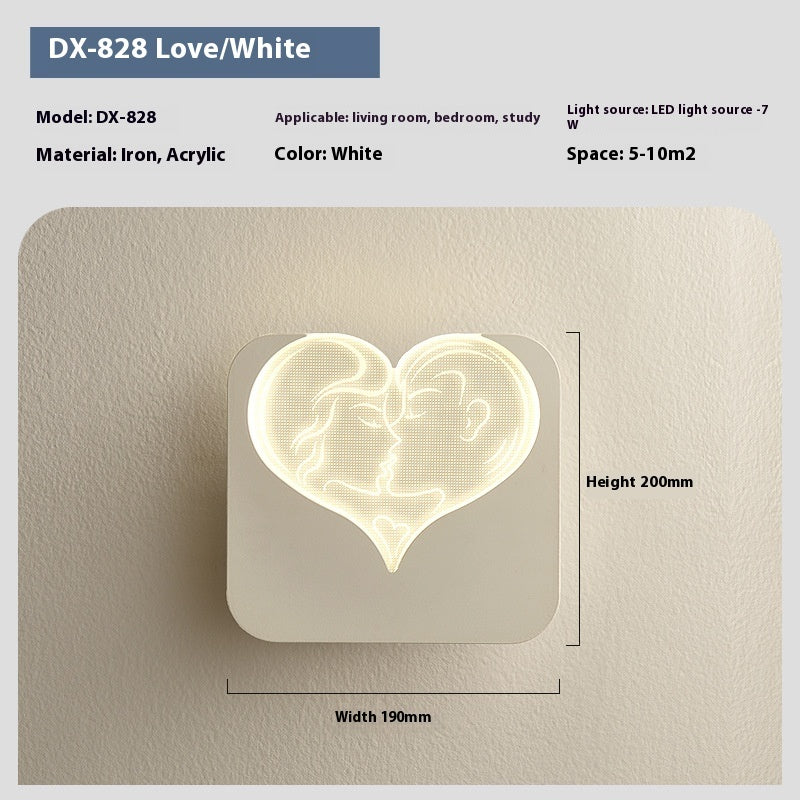 Lámpara de pared para pasillo, balcón, mesita de noche, estilo crema | Proyect369