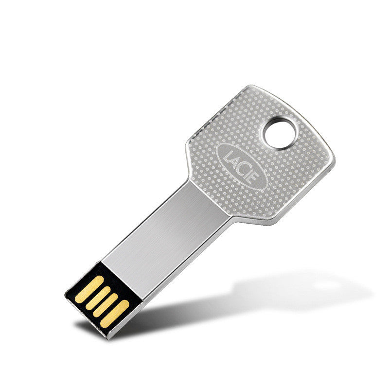 Ultra-thin impermeable conjoined metal key usb drive - 16GB