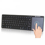 Teclado Bluetooth Zoweetek K12BT-1 con Touchpad — Mini Teclado wireless Multilenguaje para Smart TV, PC y Teléfonos