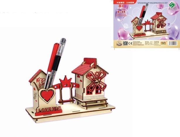 Creative diy pen soporte model - Red