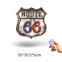 Retro wrought iron remote control LED light | Proyect369