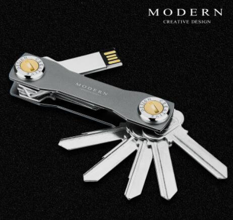 Metal keychain - Grey