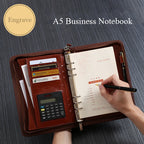 A5 business manager folder creative zipper bolsa oficina folder work meeting record book - A