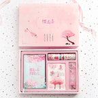 Cute creative cherry blossom hand ledger gift caja set - 1