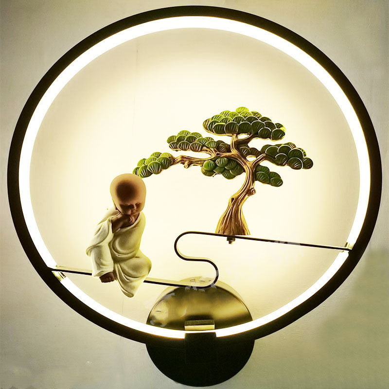 Hotel Room Aisle Background Wall Chinese Style Interior | Proyect369