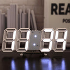 Reloj de pared tridimensional, despertador digital silencioso | Proyect369