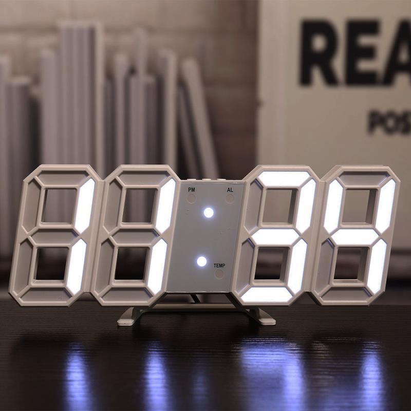 Reloj de pared tridimensional, despertador digital silencioso | Proyect369