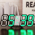 Reloj de pared tridimensional, despertador digital silencioso | Proyect369