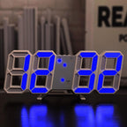 Reloj de pared tridimensional, despertador digital silencioso | Proyect369