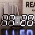 Reloj de pared tridimensional, despertador digital silencioso | Proyect369