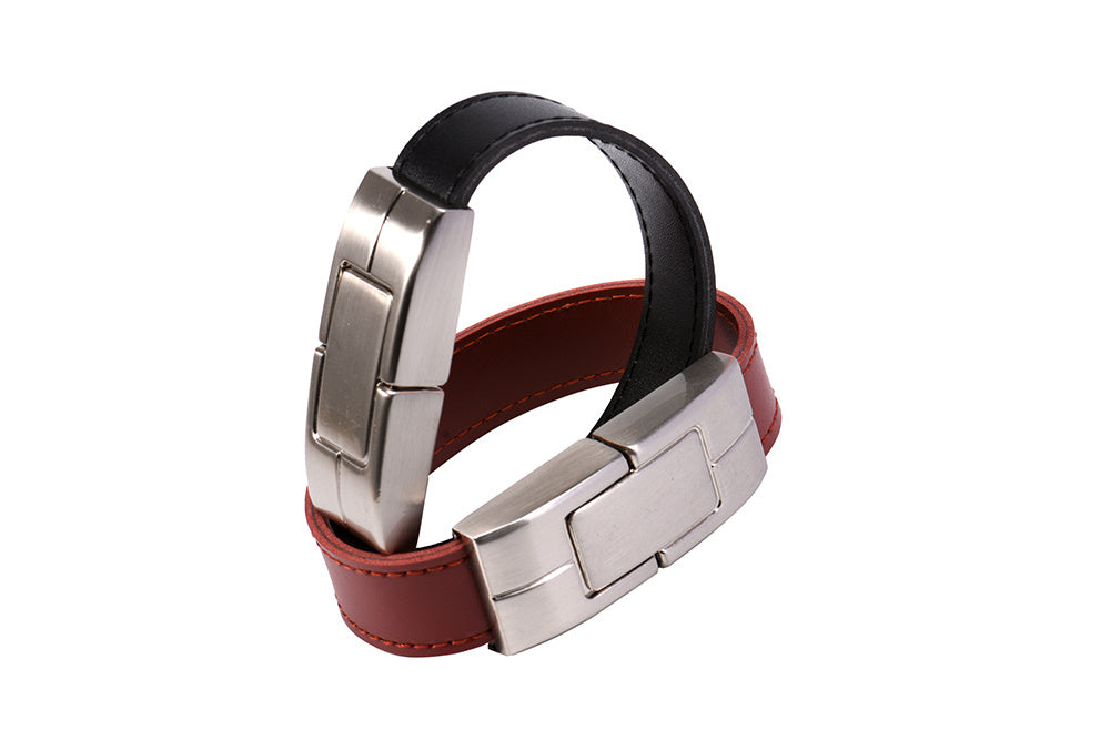 Piel funda usb flash drive piel funda usb flash drive customized logo - Black 4GB