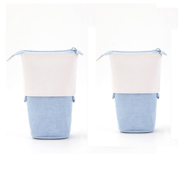 Multifunctional creative corduroy retractable pencil funda | Proyect369