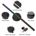 Máquina publicitaria holográfica 3d LED flotante | Proyecto369