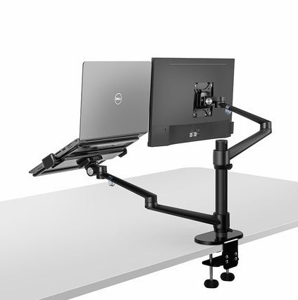 Aluminio multifunction ergonomics escritorio lap stand monitor escritorio stand computadora full motion con column