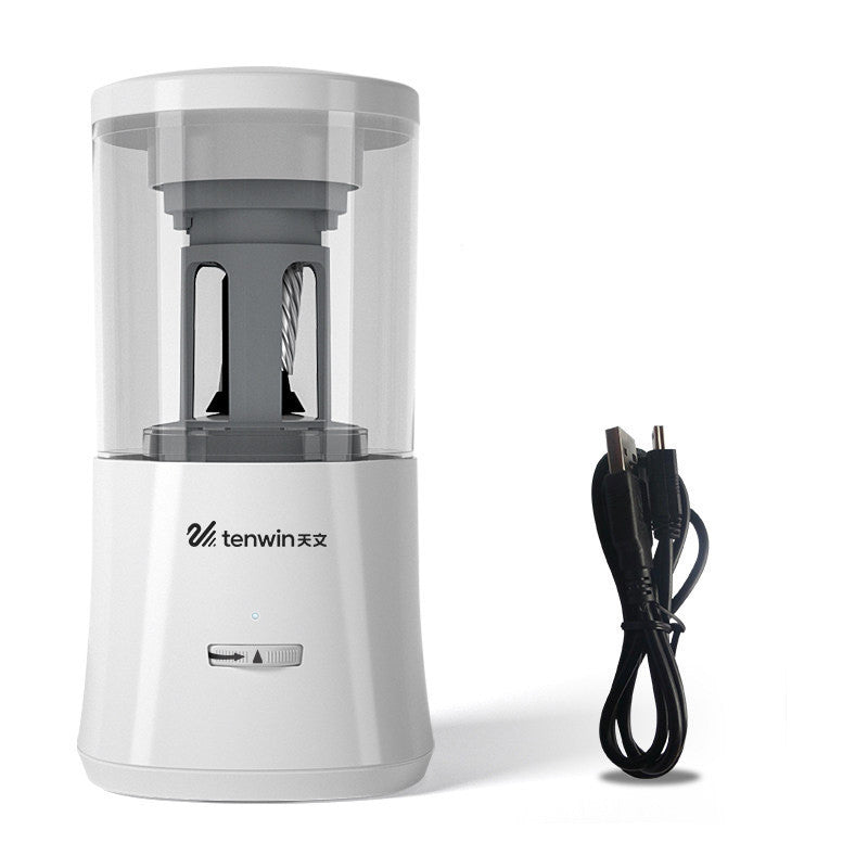 Automatic pencil sharpener para primary school students - White USB