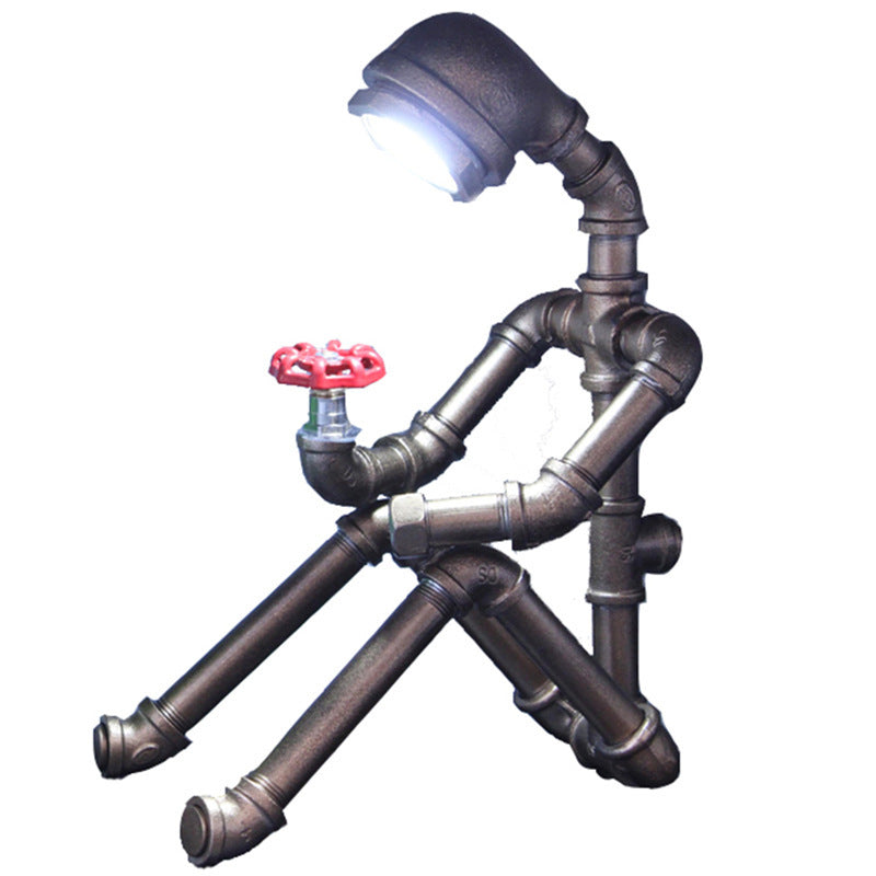 Retro Industrial Style Personality Water Pipe Robot Table | Proyect369