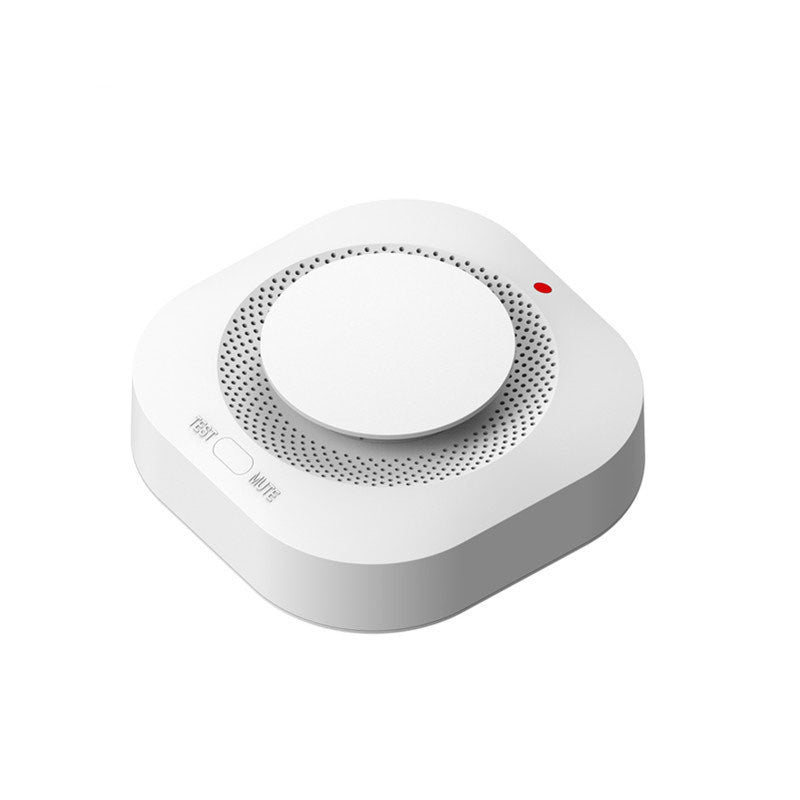 wireless smoke detector fire alarm detector smart smoke alarm - White