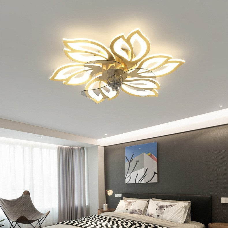 Simple And Creative Bedroom Ceiling Fan Lamp | Proyect369
