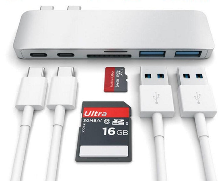 Compatible con Apple, concentrador USB tipo C a lector de tarjetas TF SD | Proyect369