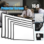 Plegable movie pantalla para projector 16 to 9 projection hd home theater 60 72 84 100 120 150 inch - 100 inches