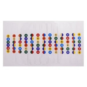 Pegatinas para diapasón de guitarra, notas, mapas, etiquetas adhesivas | Proyect369