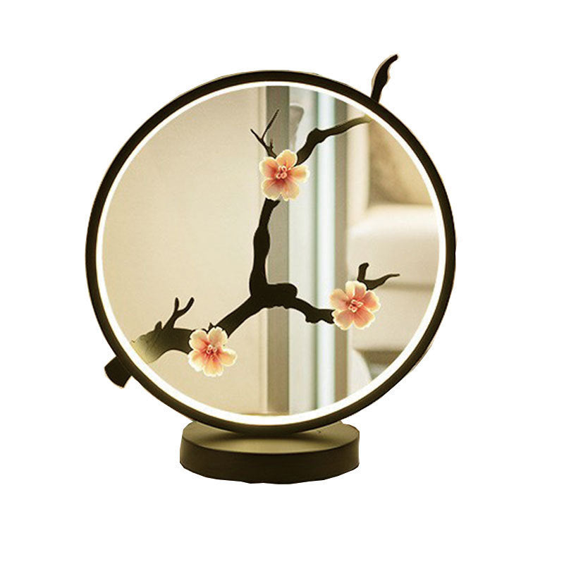 Lámpara de mesa de cerámica de estilo chino, lámpara de mesa LED | Proyect369