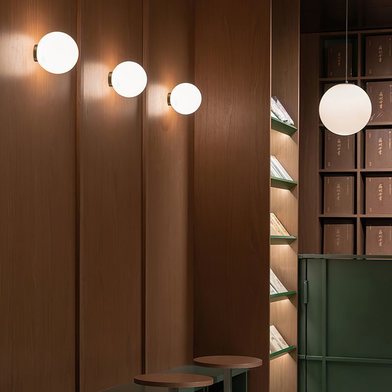 Nordic Simple Round Spherical Wall Lamp | Proyect369