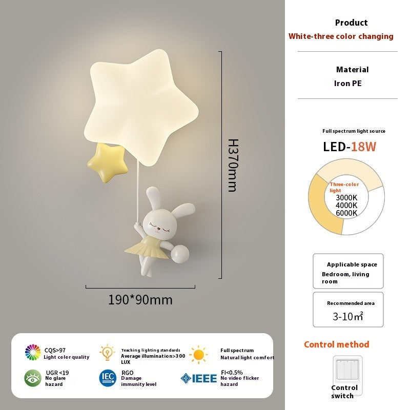 Lámpara de noche con diseño de estrella para habitación infantil | Proyect369