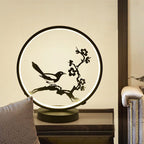 Lámpara de mesa de cerámica de estilo chino, lámpara de mesa LED | Proyect369