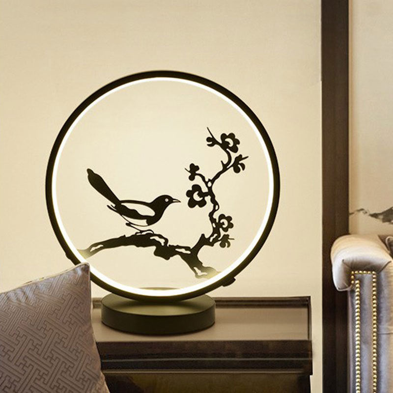 Lámpara de mesa de cerámica de estilo chino, lámpara de mesa LED | Proyect369