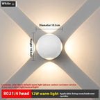 Simple Up And Down Illuminated Decorative Spherical Wall | Proyect369