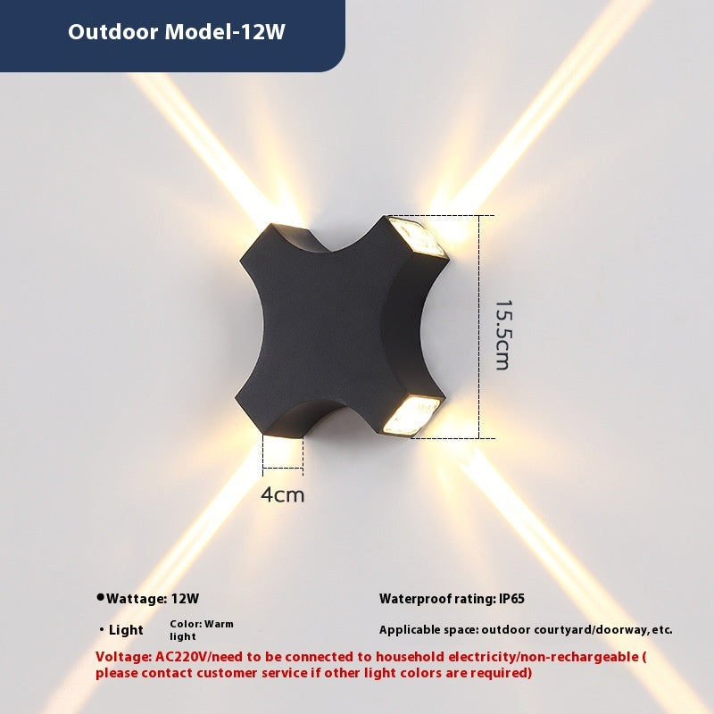 Simple Up And Down Illuminated Decorative Spherical Wall | Proyect369