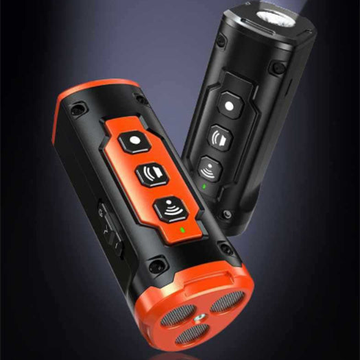 Three-head ultrasonic dog repellent artifact high-power spray - XP30 Dog Drives Black Orange